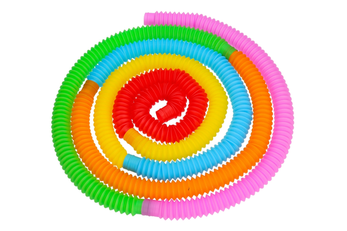 RURKI SENSORYCZNE tuba rozciągana sensoryczna zestaw 7szt POP TUBES 5