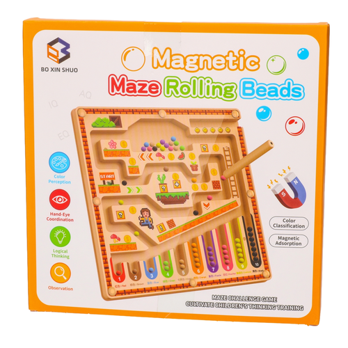 Labirynt magnetyczny MONTESSORI gra zręcznościowa 5