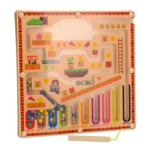 Labirynt magnetyczny MONTESSORI gra zręcznościowa 3