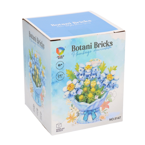 Mini klocki KWIATY Botani Bricks niebieski bukiet 6