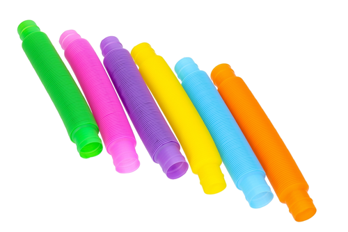 RURKI SENSORYCZNE tuba rozciągana sensoryczna zestaw 6szt POP TUBES 3