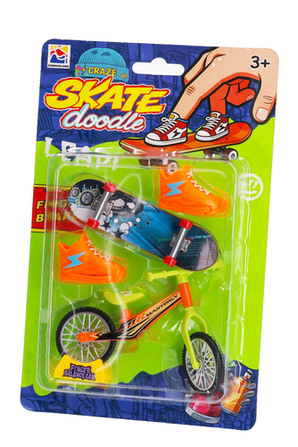 Fingerboard BMX deskorolka na palec + rower i buty 7