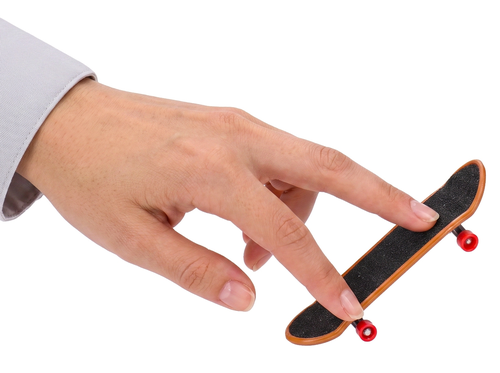 Hulajnoga+ deskorolka mini fingerboard zestaw 5