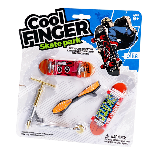 Hulajnoga+ deskorolka mini fingerboard zestaw 7
