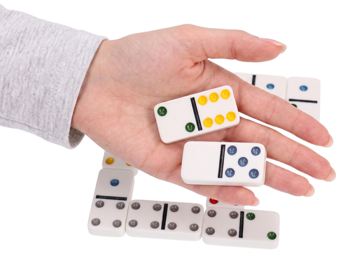 Super duże DOMINO w etui - gra logiczna 4