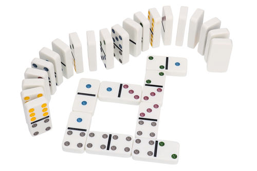Super duże DOMINO w etui - gra logiczna 3