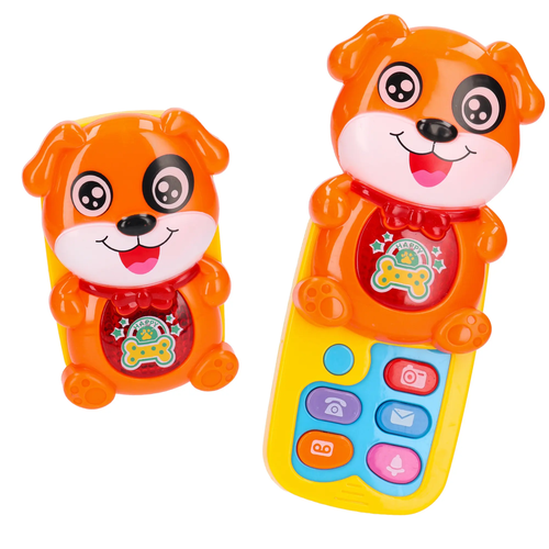 Telefon PIESEK dla malucha, gra, świeci 7