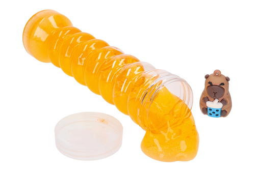 Duży SLIME z figurką KAPIBARA-masa-zelowa 2