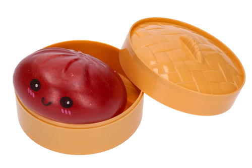 Antystresowy gniotek PIEROŻEK w koszyczku brokatowy 3