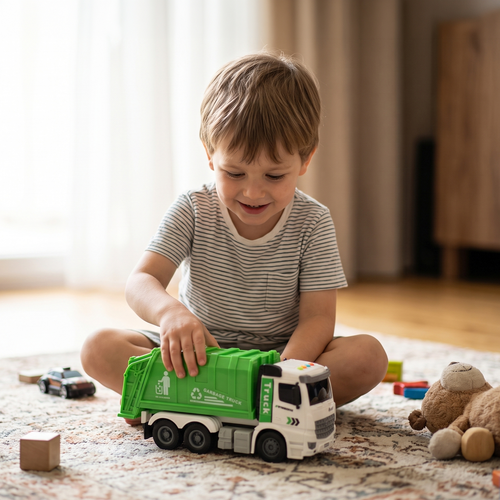 AUTO służb miejskich ŚMIECIARKA światło, dźwiek 2