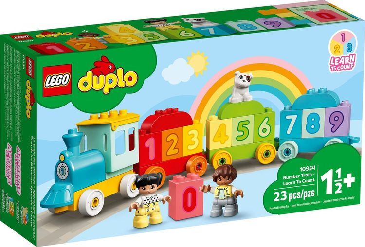 Klocki LEGO Duplo - Pociąg z cyferkami. Nauka liczenia 1