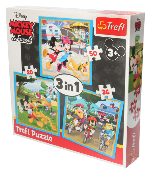 Puzzle 3w1 MYSZKA MIKI i PRZYJACIELE 1