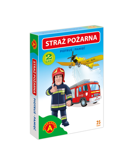 Karty Piotruś i memo STRAŻ POŻARNA 2w1 1