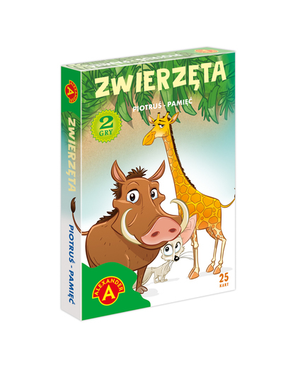 Karty Piotruś i memo ZWIERZĘTA 2w1 1