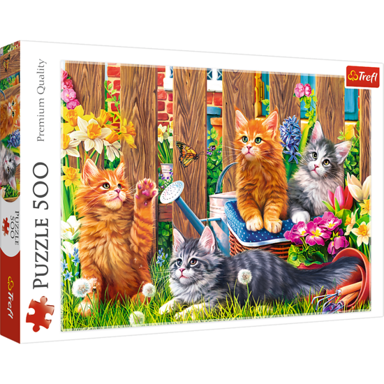 Puzzle 500 KOTKI W OGRODZIE 1