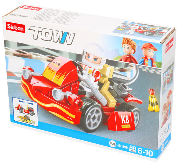 Klocki Sluban Town GOKART 89el 1