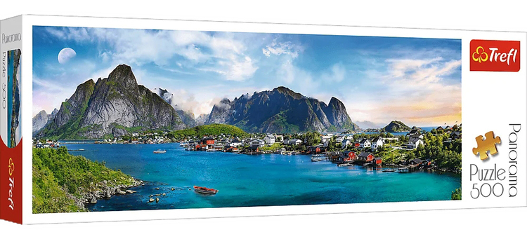 Puzzle 500 panorama Archipelag Lofoty NORWEGIA 1