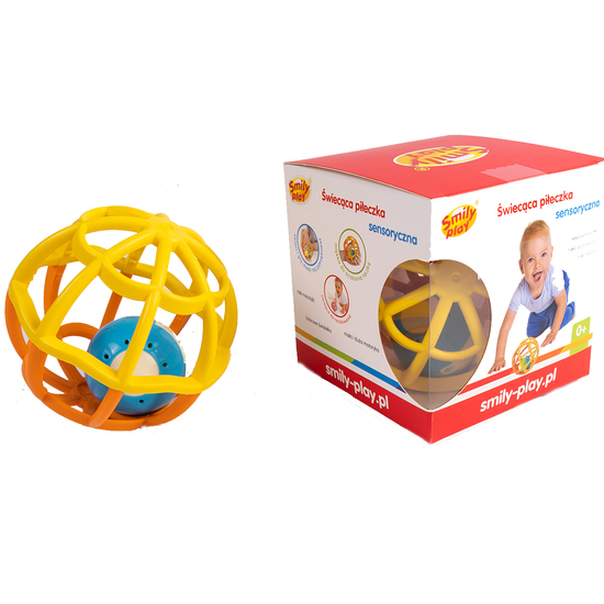 PIŁKA GRZECHOTKA SENSORYCZNA Smily Play 1