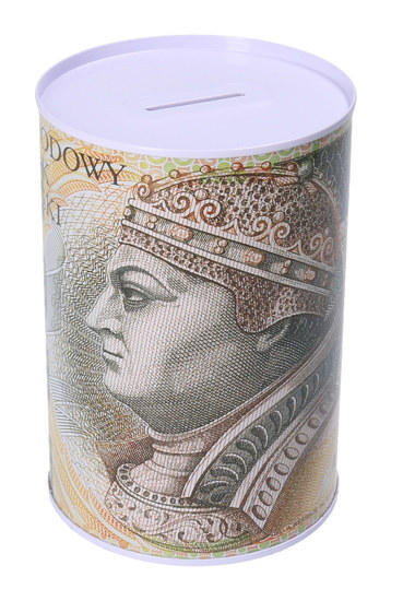 Skarbonka puszka  BANKNOTY POLSKIE 1