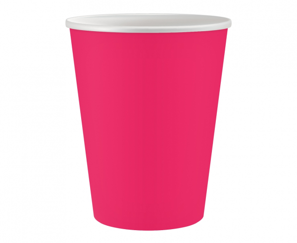 Kubeczki papierowe magenta 6szt 1