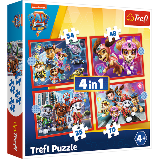 Puzzle 4w1 PSI PATROL w mieście 1