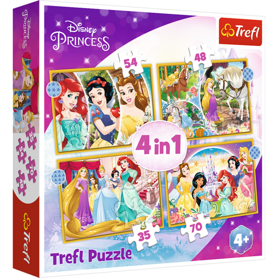 Puzzle 4w1 KSIEŻNICZKI Szczęśliwy dzień 1
