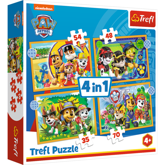 Puzzle 4w1 WAKACYJNY PSI PATROL 1