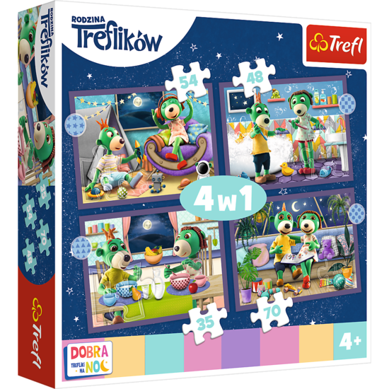 Puzzle 4w1 TREFLIKI PRZED SNEM 1
