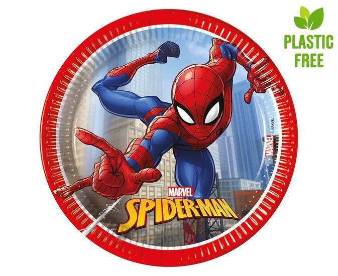 Talerzyki papierowe SPIDERMAN 19,5cm 1