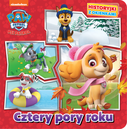 KSIĄŻKA PSI PATROL Cztery poru roku Historyjki z okienkami 1