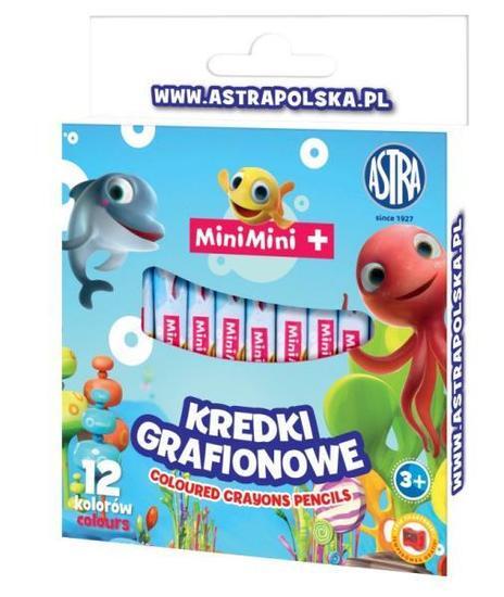 KREDKI 12 KOLORÓW ASTRA MINI MINI GLINKA KOALINOWA 1
