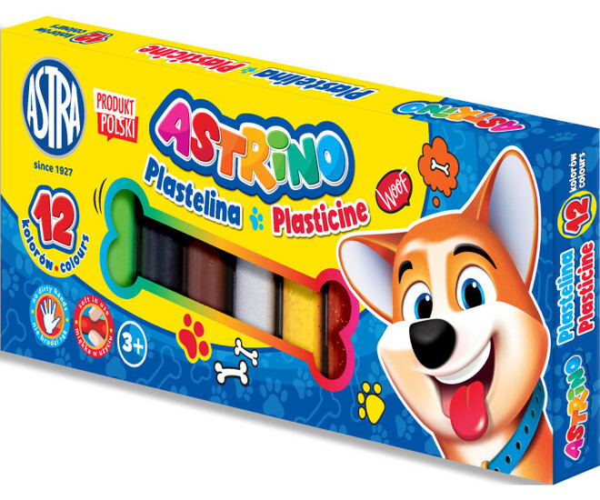 Plastelina 12 kolorów ASTRINO 1
