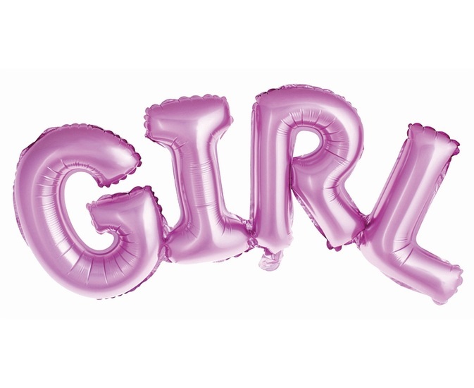 Balon foliowy GIRL różowy 1