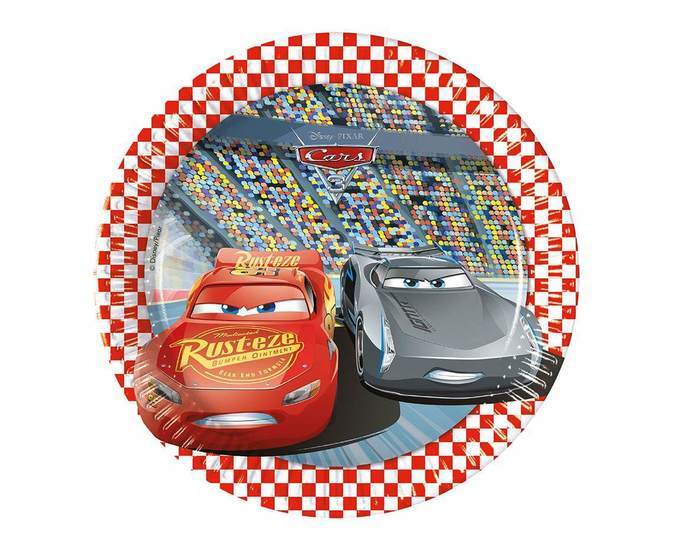 Talerzyki papierowe 8szt CARS 1