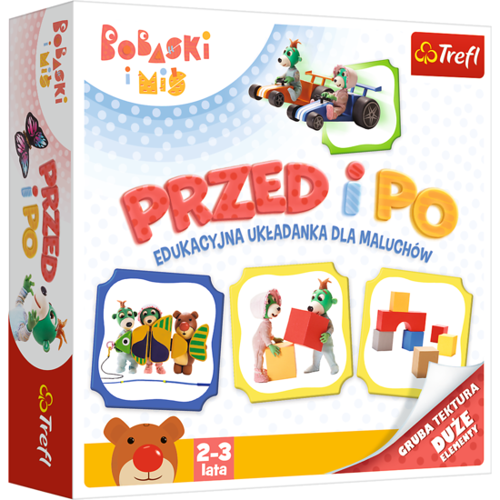 Edukacyjna układanka PRZED I PO Bobaski i Miś 1
