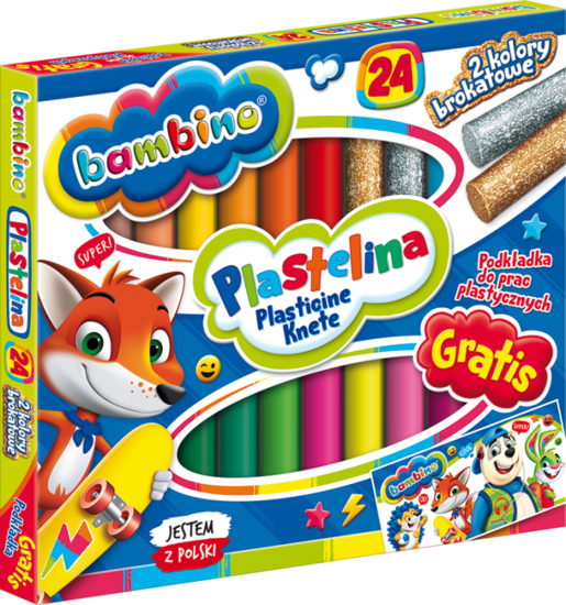 Plastelina  BAMBINO 24 kol. 1