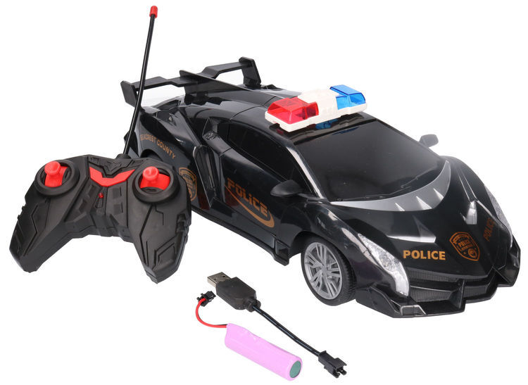 SPORTOWE AUTO STEROWANE NA RADIO POLICJA  1