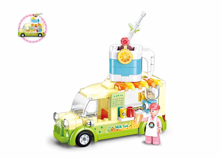 Klocki Sluban Girl's Dream FOOD TRUCK z napojami 1