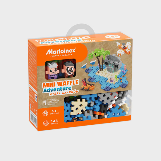 Klocki MINI WAFLE Wyspa skarbów 148el 1