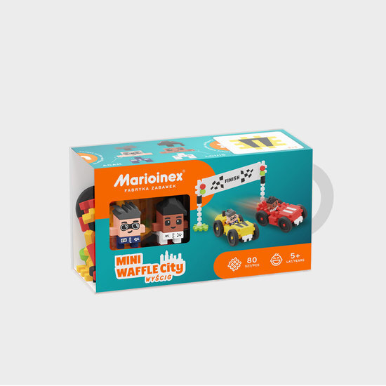 Klocki MINI WAFLE Wyścig 80el 1
