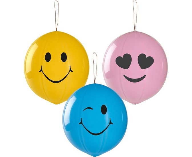 Balony piłka UŚMIECH 3szt 1