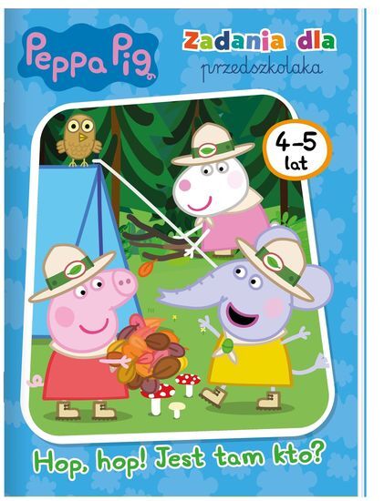 Książka ŚWINKA PEPPA Hop hop! Jest tam kto? Zadania dla przedszkolaka 1