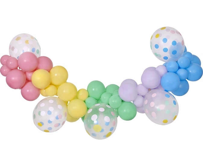 Girlanda balonowa DIY Makaron, 65 szt. 1