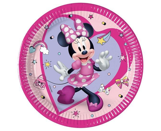 Talerzyki papierowe MYSZKA MINNIE 20cm 1