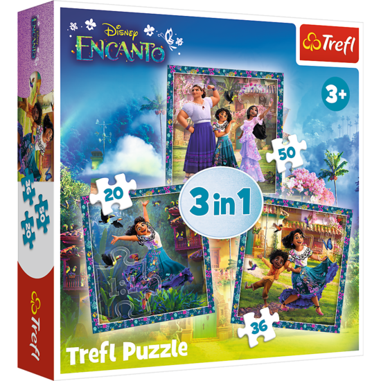 Puzzle 3w1 Bohaterowie magicznego Encanto 1