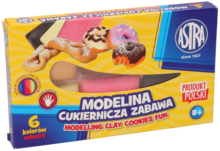 Modelina Astra cukiernicza zabawa 6 kolorów  1