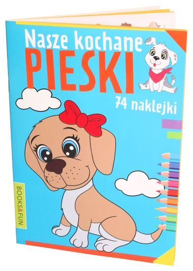 Kolorowanka Nasze kochane PSIAKI 74 naklejki 1