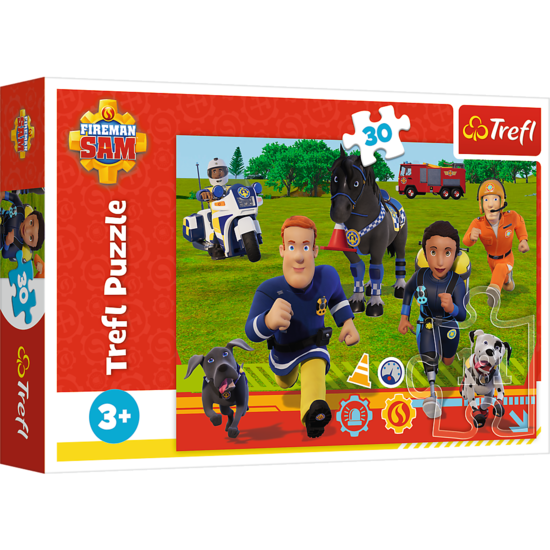 Puzzle 30 Gotowi do pomocy. Strażak Sam  1