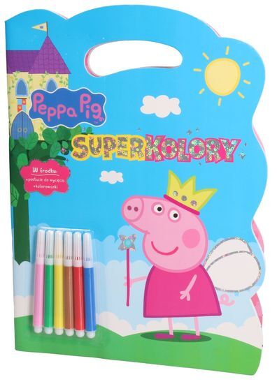 Kolorowanka ŚWINKA PEPPA superkolory 1