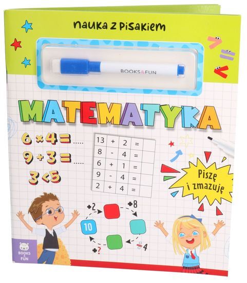 MATEMATYKA piszę i zmazuję NAUKA Z PISAKIEM zeszyt zadań 1